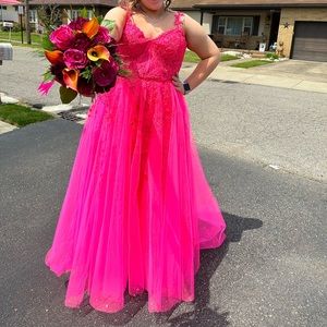 Pink prom dress